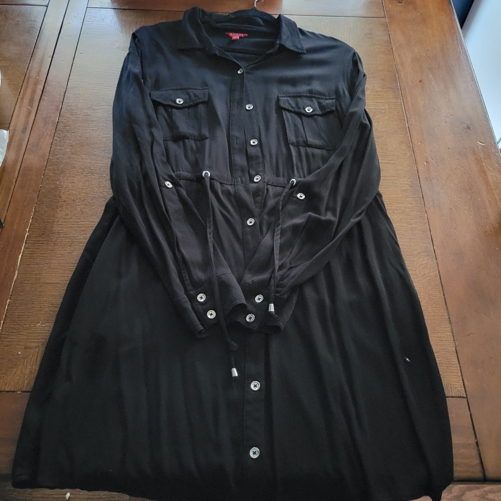 Guess Shirt Dress, Black, Size L